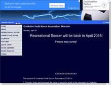 Tablet Screenshot of crookstonsoccer.com